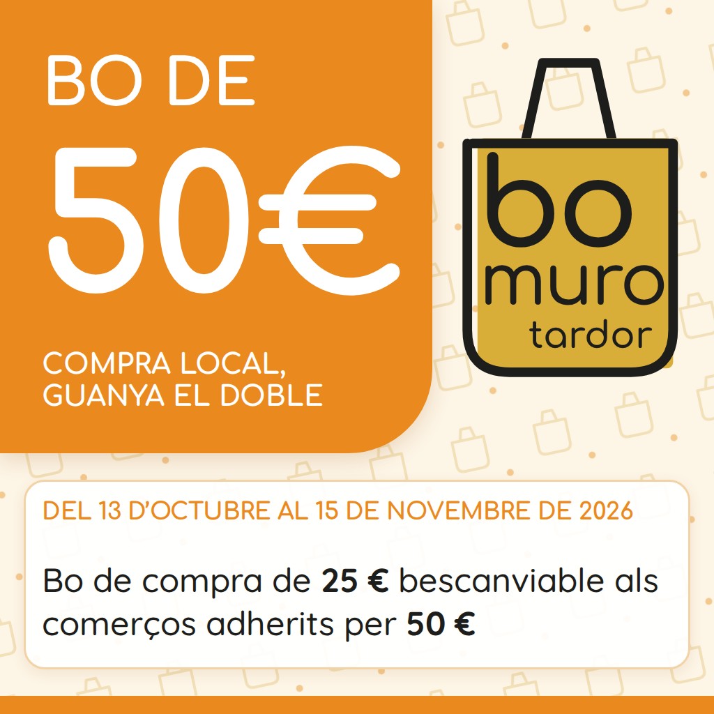 Bono de compra de 25€ canjeable en los comercios por 50€