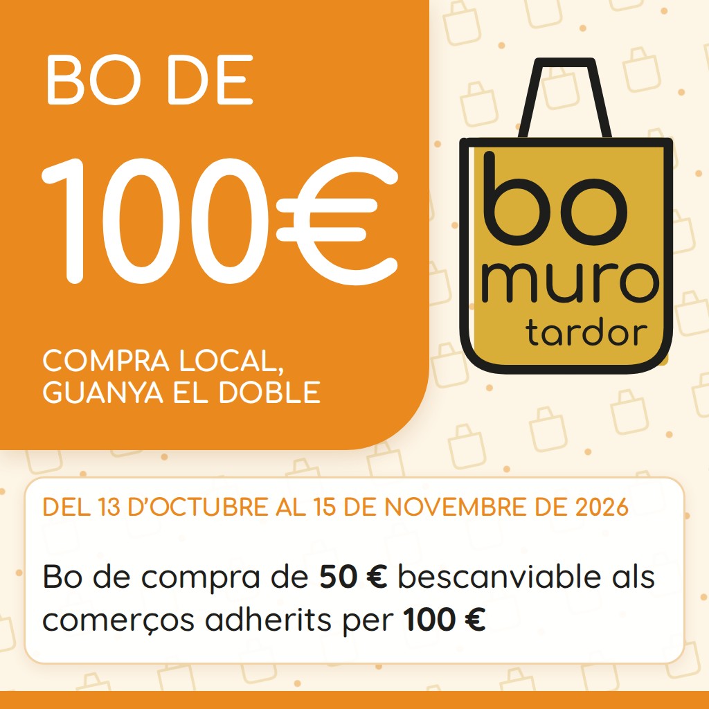 Bono de compra de 50€ canjeable en los comercios por 100€
