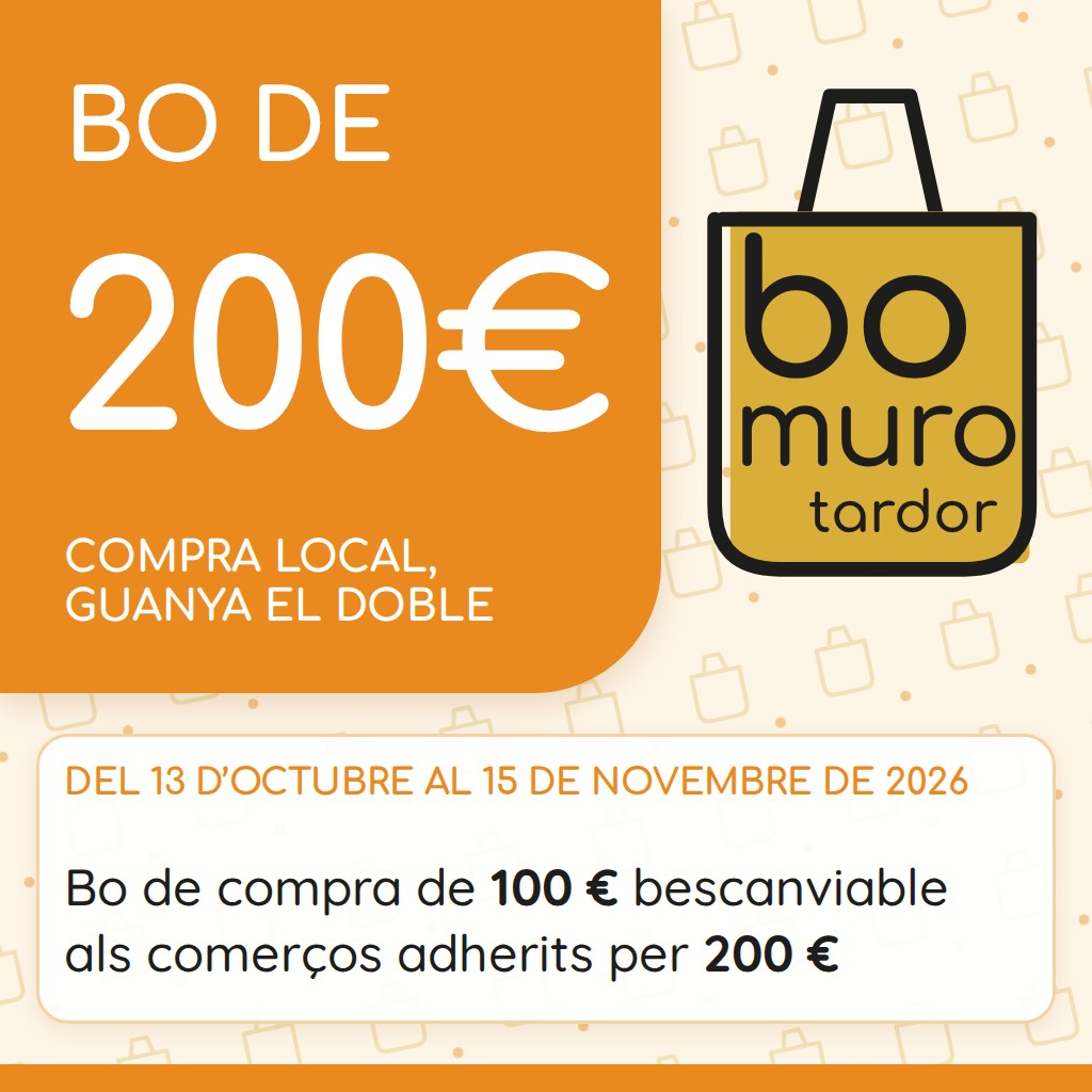 Bono de compra de 100€ canjeable en los comercios por 200€